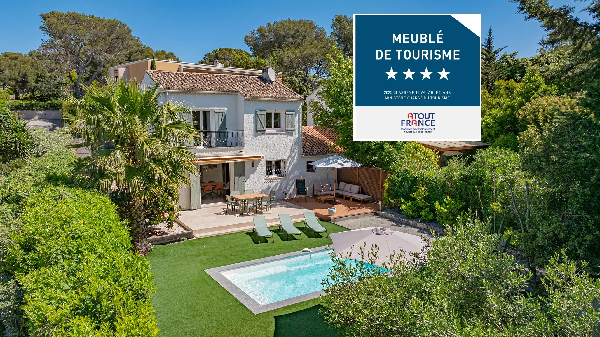 Hier sehen Sie ein Ferienhaus, das mit 4 Sternen ausgezeichnet wurde